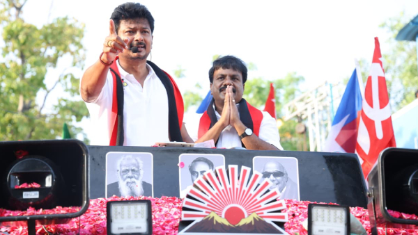 Udhayanidhi Stalin Campaigns in Anna Nagar Seeks Votes for DMK s Chitrarasu Udhayanidhi Stalin Campaigns in Anna Nagar Seeks Votes for DMK s Chitrarasu