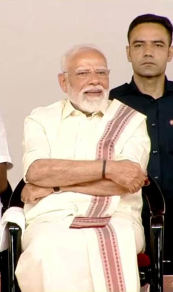 PM Modi wearing a dhoti