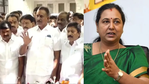 Premalatha Vijayakanth Backs CV Shanmugam s Claim Against EPS Over MP Seat Issue Premalatha Vijayakanth Backs CV Shanmugam s Claim Against EPS Over MP Seat Issue