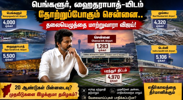 Is Chennai Falling Behind Bengaluru amp amp Hyderabad Why Dropping the Parandur Airport Plan Could Set Tamil Nadu Back by 20 Years Is Chennai Falling Behind Bengaluru amp amp Hyderabad Why Dropping the Parandur Airport Plan Could Set Tamil Nadu Back by 20 Years