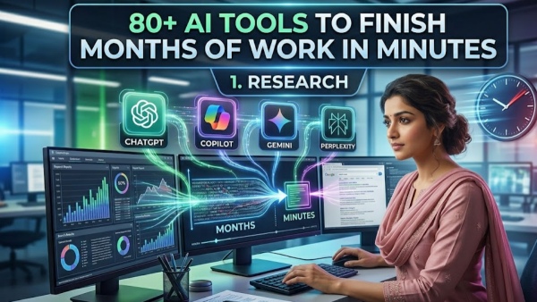 80 AI tools to finish months of work in minutes check the full details