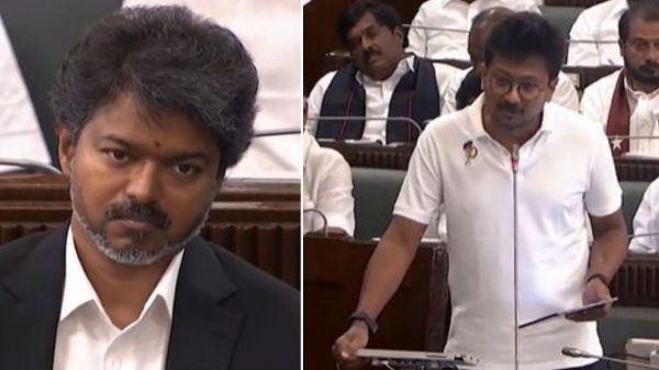DMK walkout in No trust motion Tamil Nadu Assembly Vijay TVK