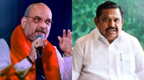 Edappadi Palaniswami Amit Shah AIADMK Edappadi Palaniswami Amit Shah AIADMK
