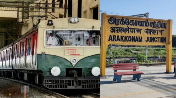 Chengalpattu Arakkonam Southern Railway Kanchipuram Walajabad Suburban Train Indian Railways Tamil Nadu Transport Palur Takolam Double Railway Line Rail Budget Train Timing Change Chengalpattu Arakkonam Southern Railway Kanchipuram Walajabad Suburban Train Indian Railways Tamil Nadu Transport Palur Takolam Double Railway Line Rail Budget Train Timing Change