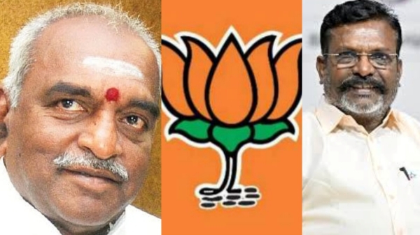 Thirumavalavan Pon Radhakrishnan TVK RSS Tamil Nadu Politics Political Controversy TVK Alliance BJP Tamil Nadu