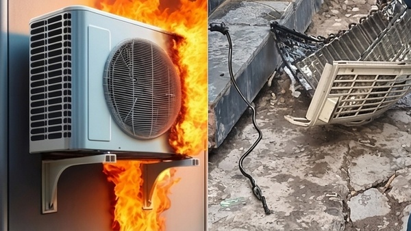 AC fire Delhi Fire