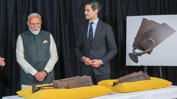 PM Modi Hails Return of Anaimangalam Copper Plates Praises Chola Legacy