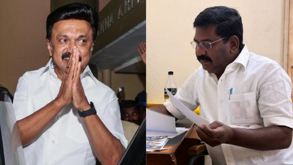 Amid DMK VCK Tensions Sinthanai Selvan Expresses Gratitude to Former CM Stalin Amid DMK VCK Tensions Sinthanai Selvan Expresses Gratitude to Former CM Stalin