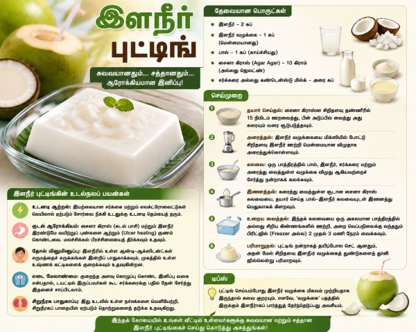Tender Cococnut Pudding