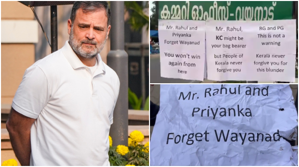 Kerala CM Race Posters against Rahul Gandhi Kerala Congress