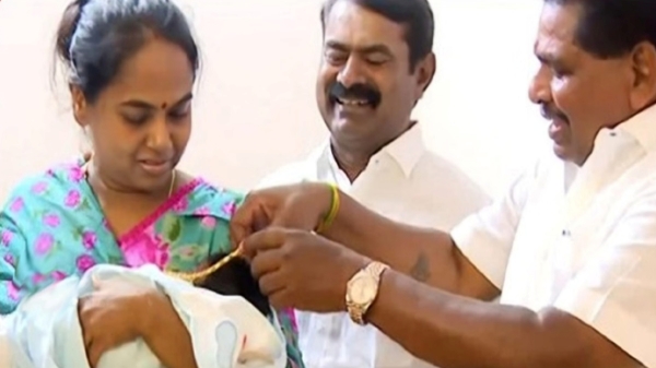 Seeman ceremony Anitha Radhakrishnan visit Thayamaan tradition doorstep welcome moment Tamil Nadu politics leader interaction heartwarming political moment Seeman ceremony Anitha Radhakrishnan visit Thayamaan tradition doorstep welcome moment Tamil Nadu politics leader interaction heartwarming political moment