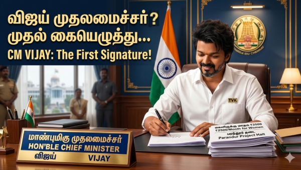 TN Results Vijay s First Signature as CM to Secure 2500 for Women and Halt Parandur Project TN Results Vijay s First Signature as CM to Secure 2500 for Women and Halt Parandur Project