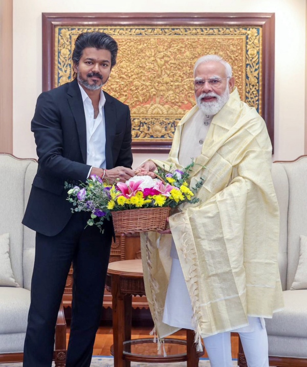 CM Vijay Meets PM Modi CM Vijay Meets PM Modi