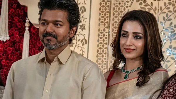 vijay trisha TVK Cinema Rakhi Sawant says Vijay Trisha should marry Vijay Trisha marriage rumors Rakhi Sawant viral interview TVK 108 seats victory Trisha birthday visit to Vijay house Vijay divorce case Tamil Nadu political personal life Rakhi Sawant mehendi function comment Vijay first Christian CM praise Rakhi Sawant wants to join TVK Trisha Vijay relationship buzz Tamil cinema political crossover Radhika Sarathkumar whatte a gift comment Vijay Trisha election day meeting Rakhi Sawant controversial statement 108 whatte a gift
