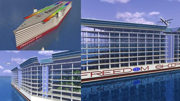 Freedom Ship The Giant Floating City Designed to Travel Around the World Freedom Ship The Giant Floating City Designed to Travel Around the World
