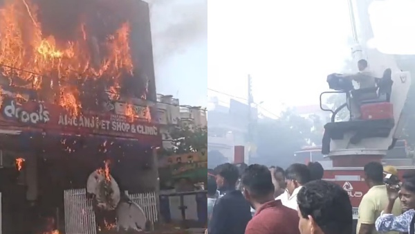 Lucknow Fire 13 Killed in Massive Fire at Lucknow Coaching Centre Students Jump from Building to Escape Flames Lucknow Fire 13 Killed in Massive Fire at Lucknow Coaching Centre Students Jump from Building to Escape Flames