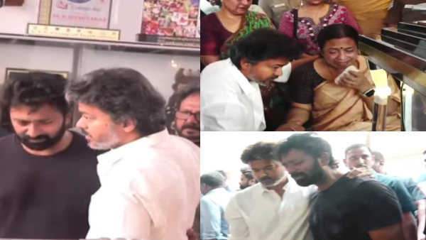 Vijay Pays Last Respects to Bhagyaraj Consoles Shanthanu with an Emotional Embrace