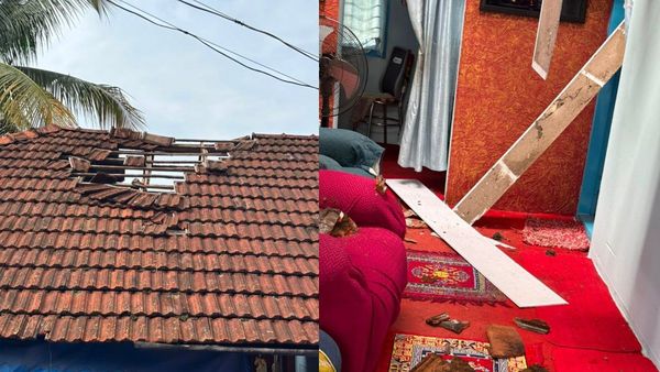 Damaged roof tiles after low altitude plane flyover Damaged roof tiles after low altitude plane flyover