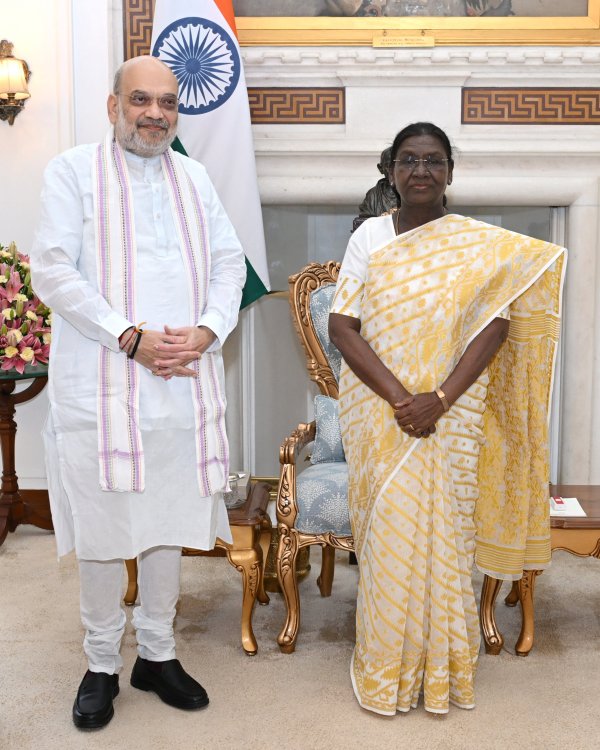 Amit Shah meets President Droupadi Murmu