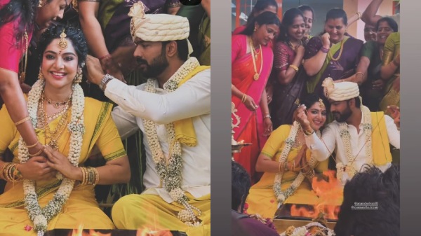 Anand Siva Samantha Kiran Ayali Zee Tamil Serial Wedding
