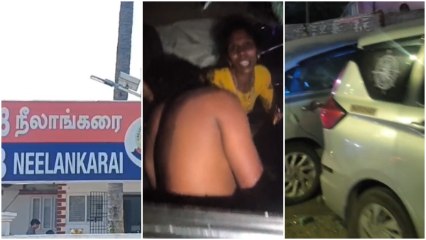 What happened due to a speeding car on Chennai s East Coast Road