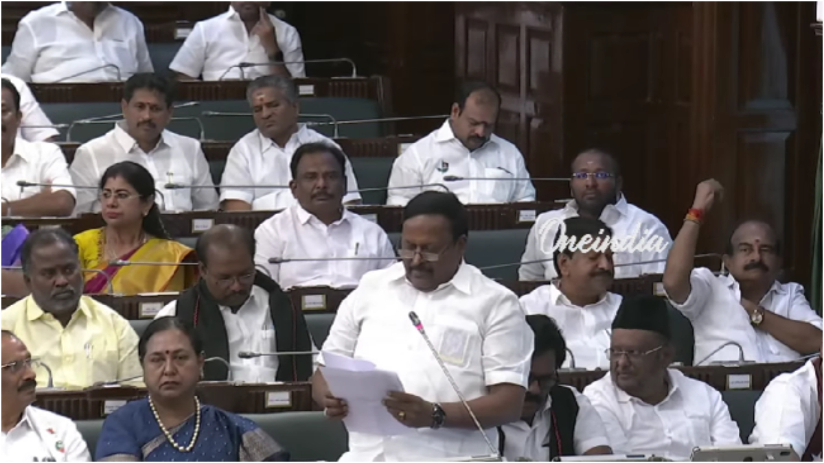 ஒருவழியாக பேசிய காமராஜ்  ஒவ்வொரு முறையும் அமமுக எம்எல்ஏ பேச காமராஜ் பேச முயன்றபோது குறுக்கீடுகள் எழுந்ததால், இறுதியாக 8வது முறையாக தற்போது காமராஜ் பேசி வருகிறார்.