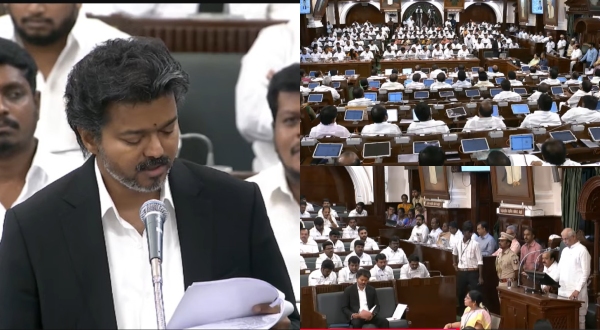 CM Vijay spoke like a election canvass in his speech inside the assembly