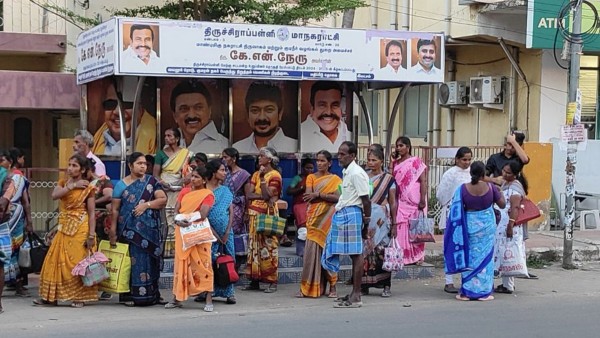 Bus Shelter Controversy Trichy Surya Criticizes K N Nehru and His Son