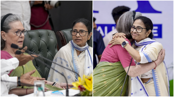 TCM Congress merger Mamata Banerjee Sonia Gandhi meeting TCM Congress merger Mamata Banerjee Sonia Gandhi meeting