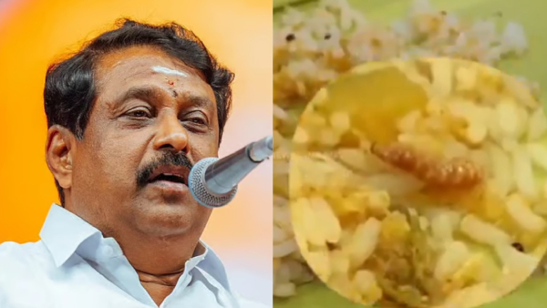 Nainar Nagendran Slams TN Government Over Worm Found in Tiruchendur Temple Annadhanam