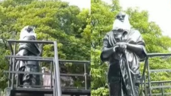 DMK Condemns Desecration of Thanthai Periyar Statue Near Salem District Collector Office DMK Condemns Desecration of Thanthai Periyar Statue Near Salem District Collector Office