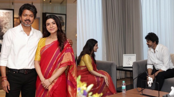 Samantha meets Chief Minister Vijay
