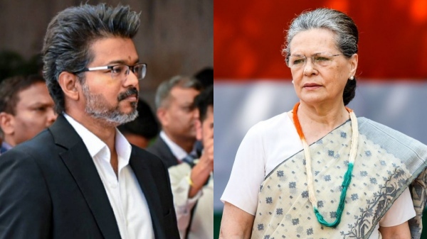 CM Vijay Meets Sonia Gandhi