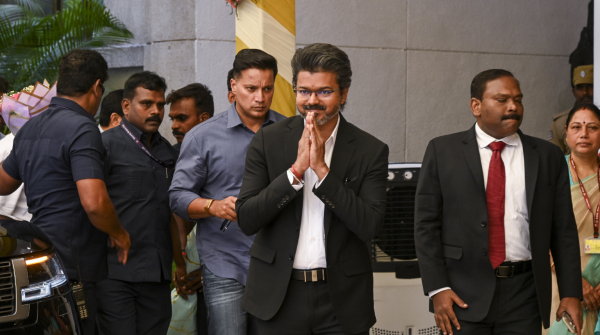 Vijay Delhi Visit Vijay TVK