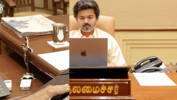 Jesus Statue ON TN CM Vijay table in secretariat- Former DMK MP levels sharp criticism Jesus Statue ON TN CM Vijay table in secretariat- Former DMK MP levels sharp criticism