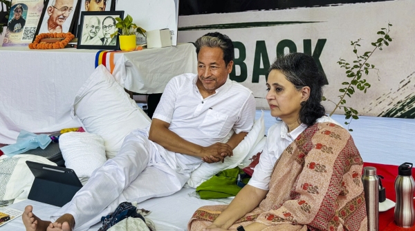 Sonam Wangchuk Health CJP protest Sonam Wangchuk Health CJP protest
