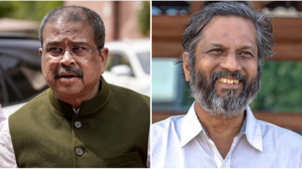 Sridhar Vembus Dharmendra Pradhan TVK