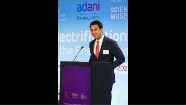 Sagar Adani discussing global renewable energy transition goals Sagar Adani discussing global renewable energy transition goals