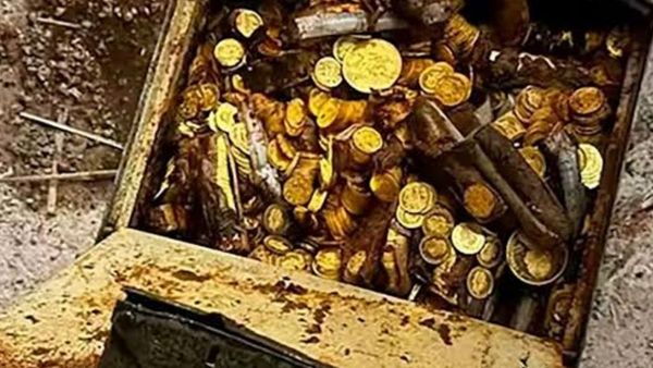 Plumber discovers gold coins under bungalow floor Plumber discovers gold coins under bungalow floor