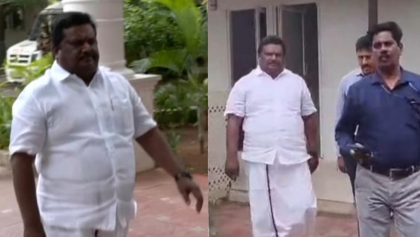 former-dmk-minister-sivasankar-appears-for-questioning-infront-of-ccb-police former-dmk-minister-sivasankar-appears-for-questioning-infront-of-ccb-police
