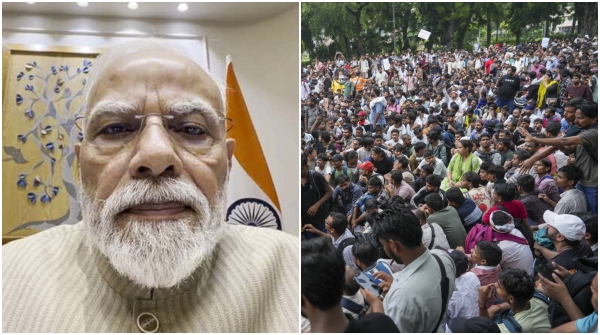 Narendra Modi neet delhi protest Modi NEET Video