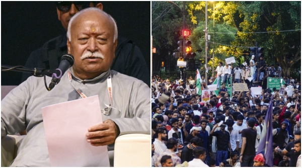 RSS neet protest