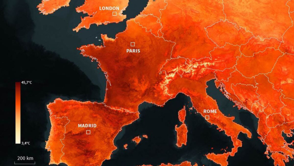Europe Heatwave Temperature