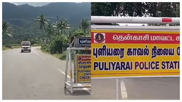A sight witnessed at the Puliyarai check-post The dream of the people of Tenkasi has been fulfilled