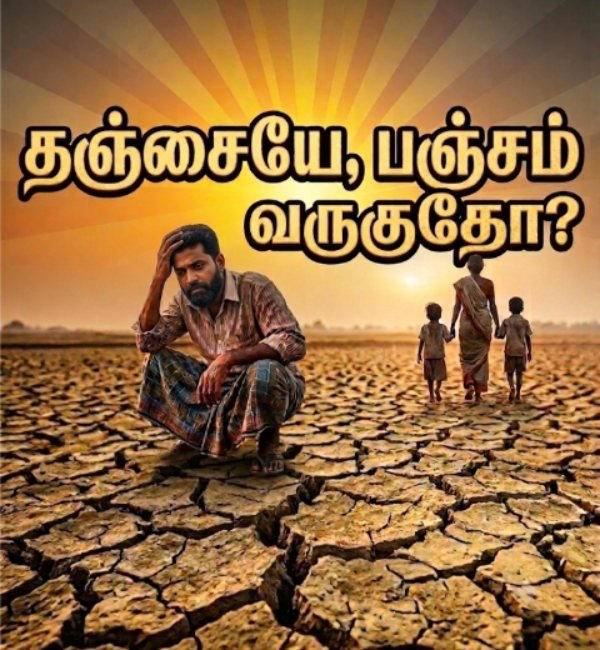 Delta drought Cauvery water Tiruvarur