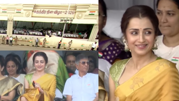 Actress Trisha Given a Front-Row Seat in Chennai Fort Independence Day celebration