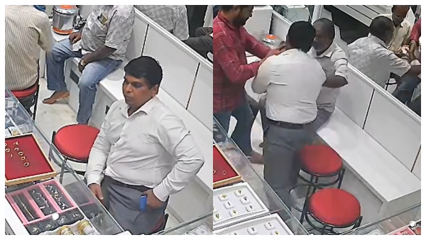 Attempt to steal gold jewelry from Ambattur jewelry shops by swapping them with imitation jewellery Attempt to steal gold jewelry from Ambattur jewelry shops by swapping them with imitation jewellery