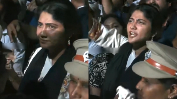 Bigg Boss Julie Joins DMK Workers in outside the police station Are You Scared TVK Government Bigg Boss Julie Joins DMK Workers in outside the police station Are You Scared TVK Government