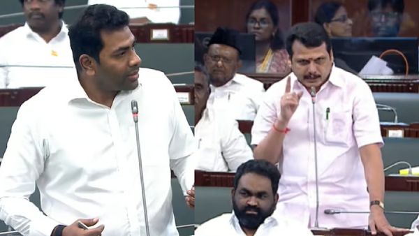 Senthil Balaji vs Aadhav Arjuna Fierce Clash Erupts in Assembly Over Corruption Case