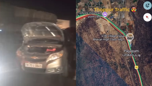 Bengaluru traffic Motorists at Thoppur Pass had to open their car bonnets to let the engines cool down Bengaluru traffic Motorists at Thoppur Pass had to open their car bonnets to let the engines cool down
